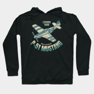 P-51 Mustang American Fighter Plane Hoodie